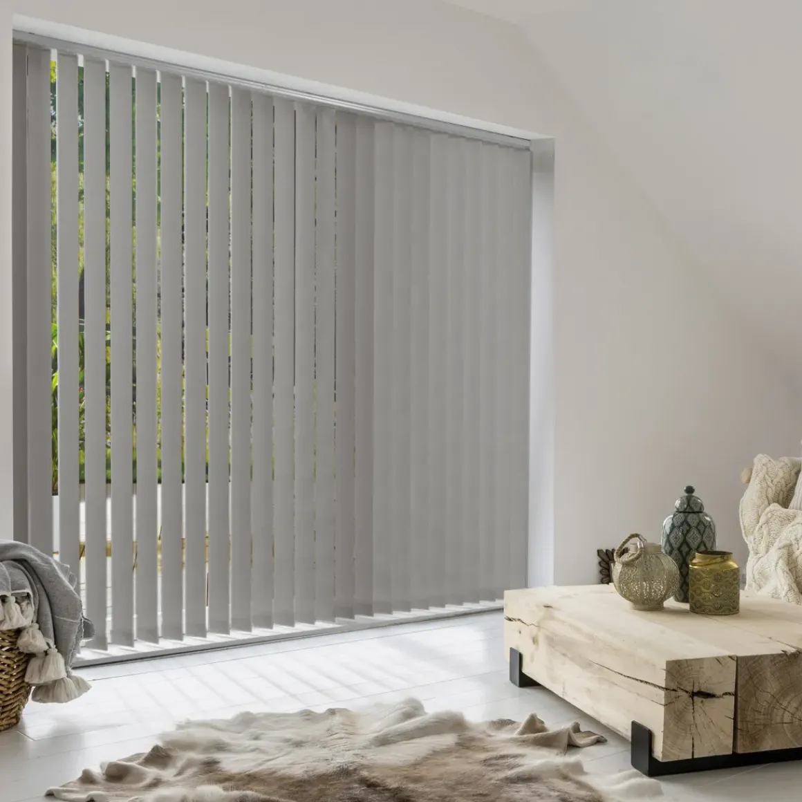 Madeco 3122 Verticale Lamellen Alaska 5 Stuks Grijs 8,9 X 260 Cm