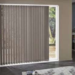 Madeco 3328 Verticale Lamellen 5 Stuks Brandwerend Lichtdoorlatend Bruin 8,9 X 280 Cm