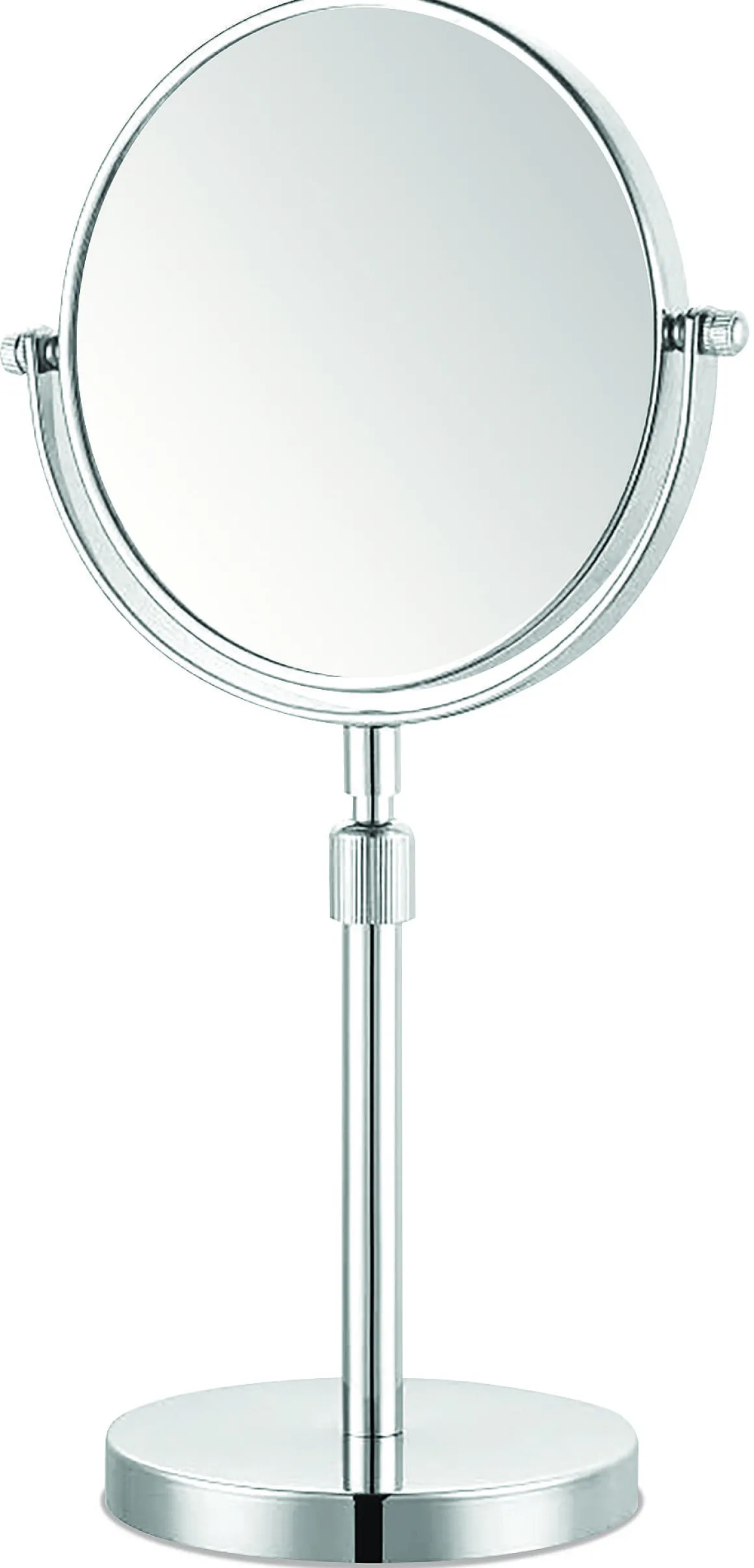 Make-Up Spiegel Rond 5X Vergrotend Staand Chroom O15Cm