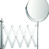 Make-Up Spiegel Rond 3X Vergrotend Met Uittrekbaar Arm Chroom O15Cm