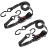 Master Lock Spanbanden + S-Haken 4,25Mx25Mm Zwart 2St.
