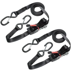 Master Lock Spanbanden + S-Haken 4,25Mx25Mm Zwart 2St.