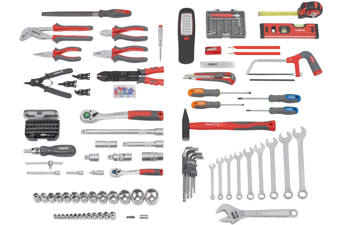Meister Gereedschapset 156-Delig In Trolleykoffer