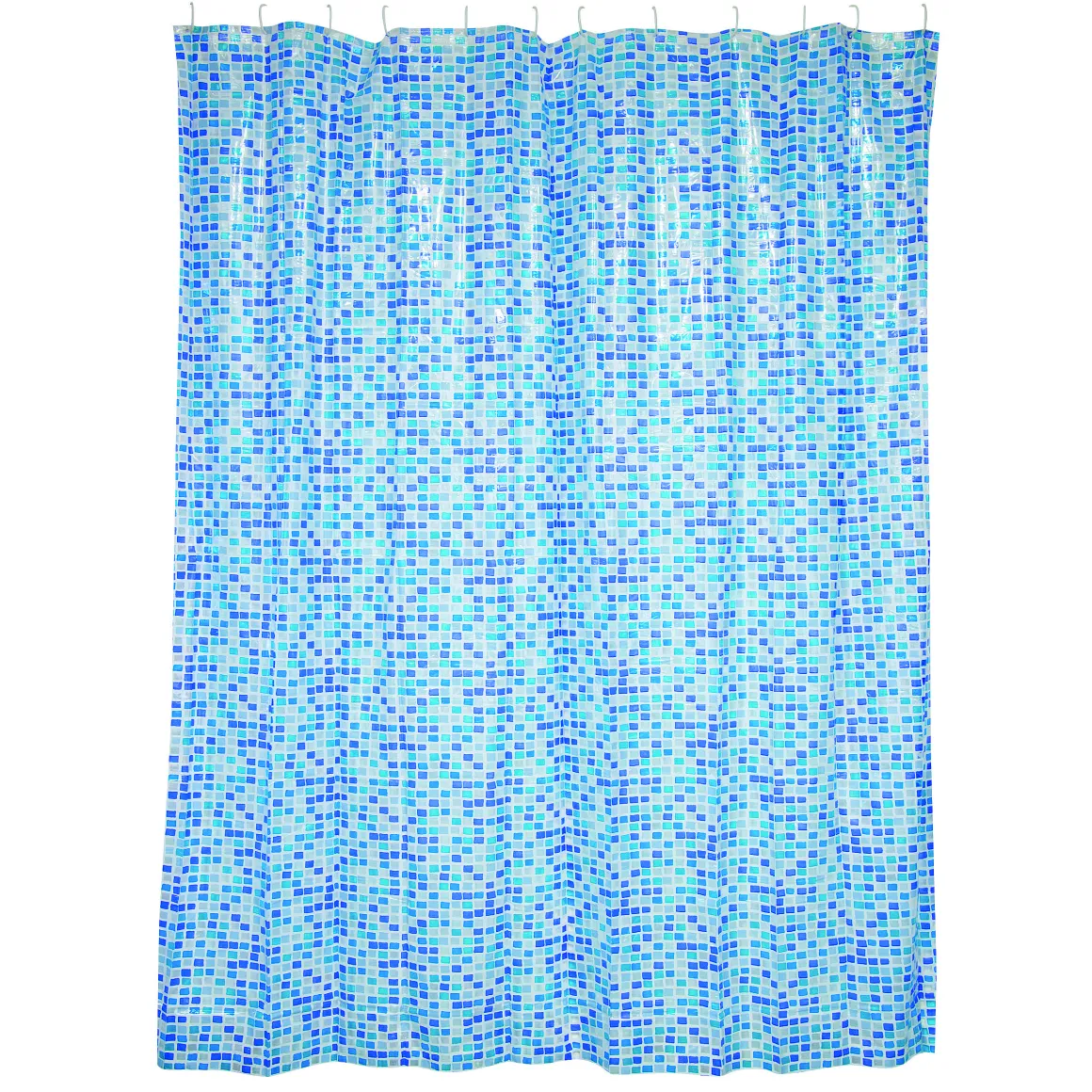 Msv Douchegordijn Concept Blauw 180Cm