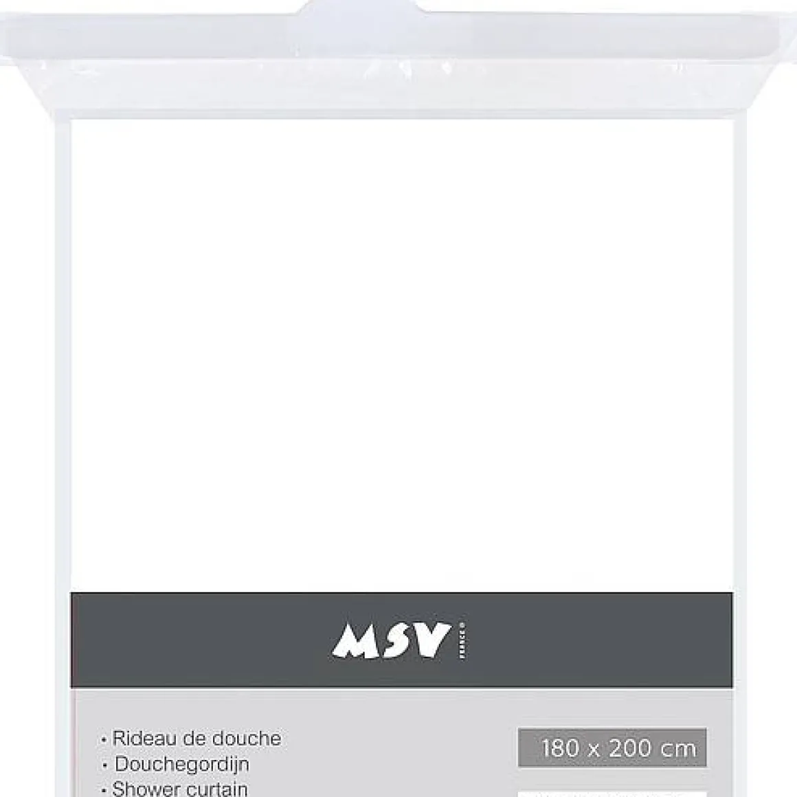 Msv Douchegordijn Wit 180Cm