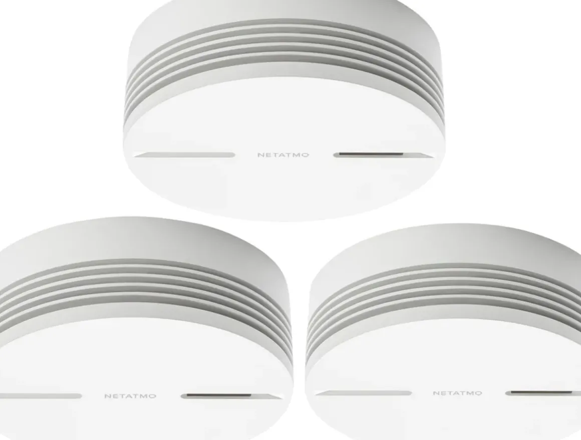 Netatmo Slimme Rookmelder Wit 3 Stuks