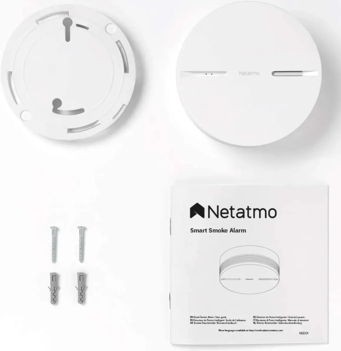Netatmo Slimme Rookmelder Wit 3 Stuks
