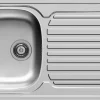 Nord Inox Spoelbak Aurore 1 Kom + 1 Afdruipplaat Roestvrij Staal