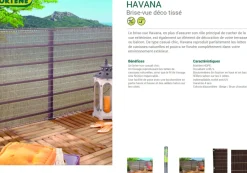 Nortene Donkerbruin Privacyscherm Havana 1X5M