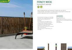 Nortene Tuinscherm Fency Wick Beige 1,5X3M
