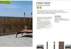 Nortene Tuinscherm Fency Antraciet 1X3M