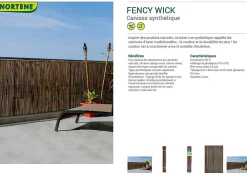 Nortene Tuinscherm Fency Bruin Kunststof 1,5X3M