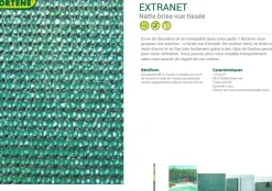 Nortene Zichtdoek Zichtbelemmering Extranet Groen 1X3M