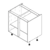 Onderkast Keuken Modulo Wit 80Cm