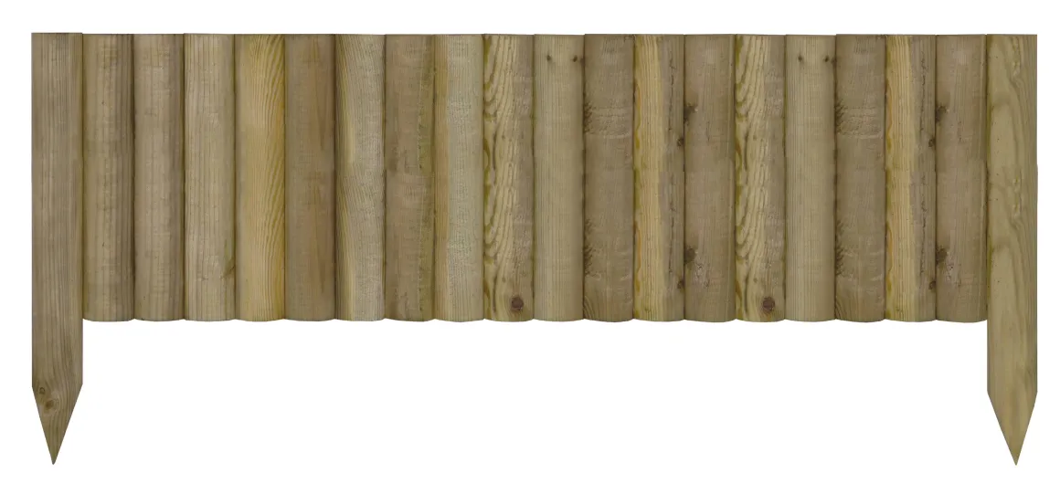 Oxford Tuinborder Natuurlijk Hout 20X90Cm