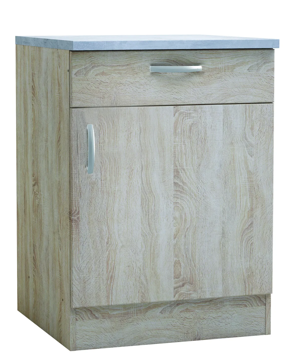Paprika Onderkast 60Cm Geborsteld Eik Melamine