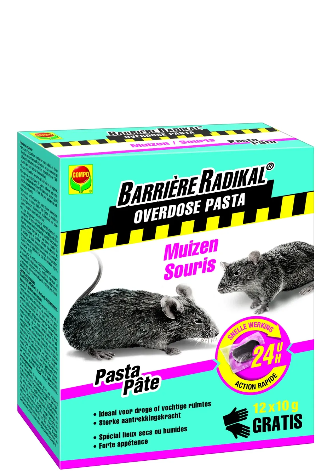 Pasta Muizen Campo Barriere Radikal 24H 12X10G