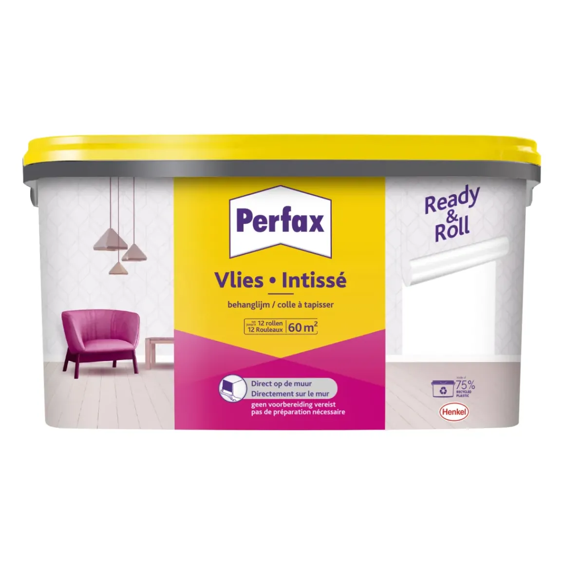 Perfax Behanglijm Ready&Roll Vlies 9Kg