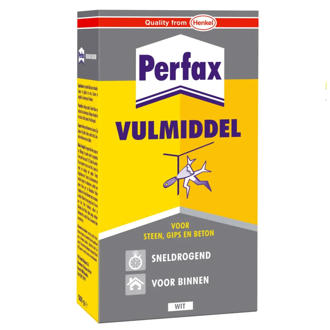Perfax Vulmiddel Wit 500G