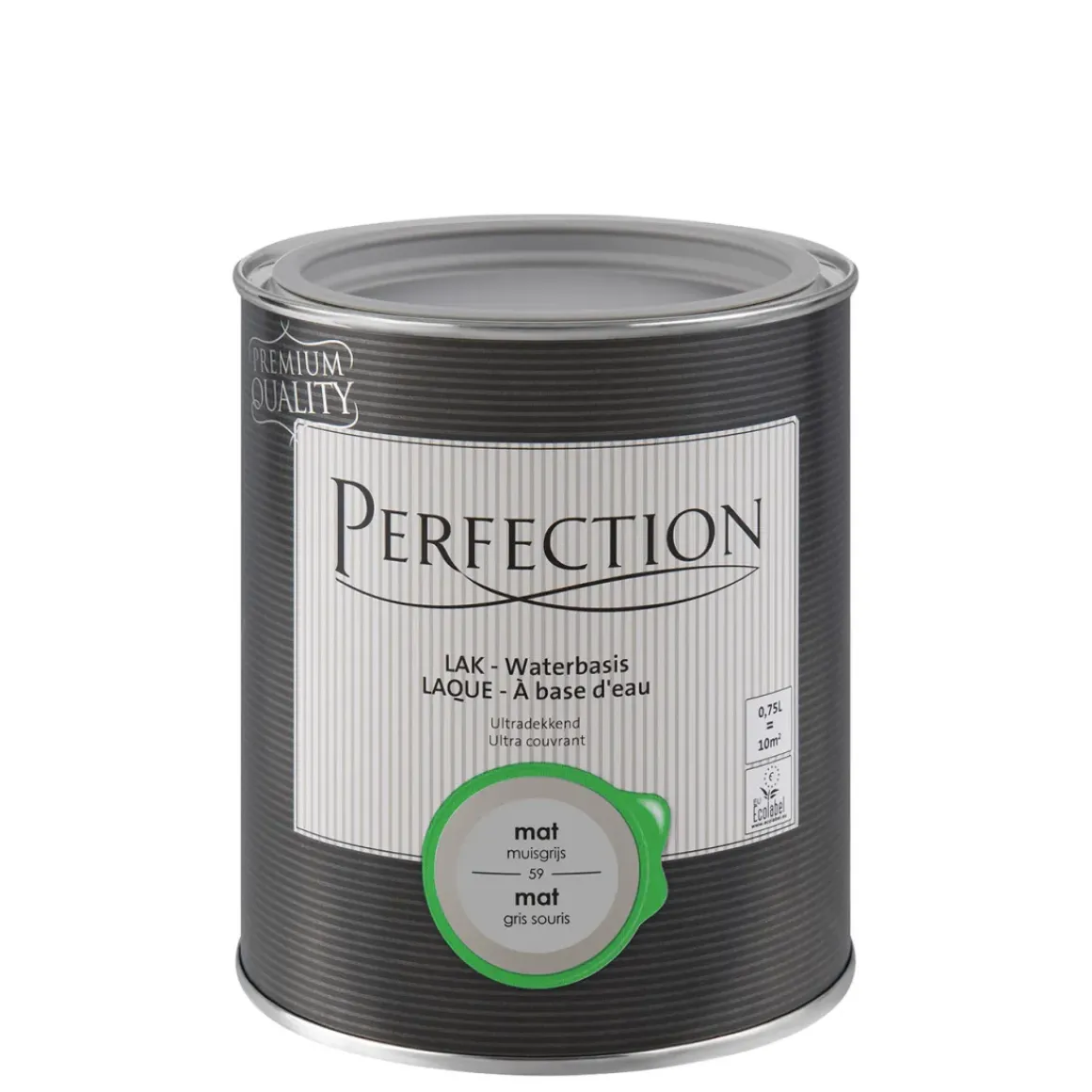 Perfection Lak Ultradekkend Mat Muisgrijs 750Ml