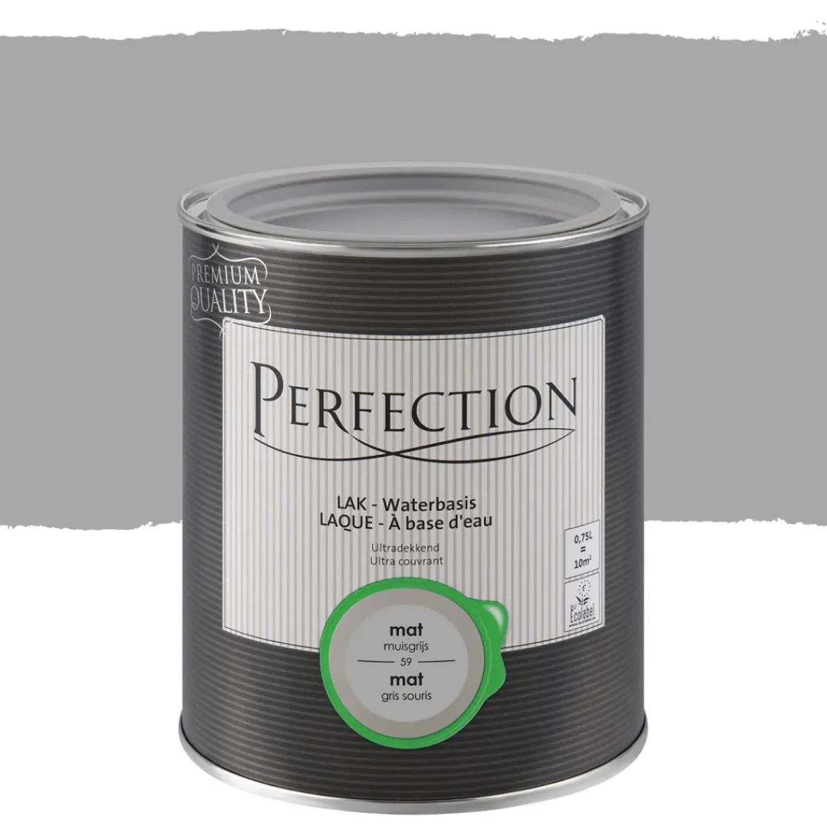 Perfection Lak Ultradekkend Mat Muisgrijs 750Ml