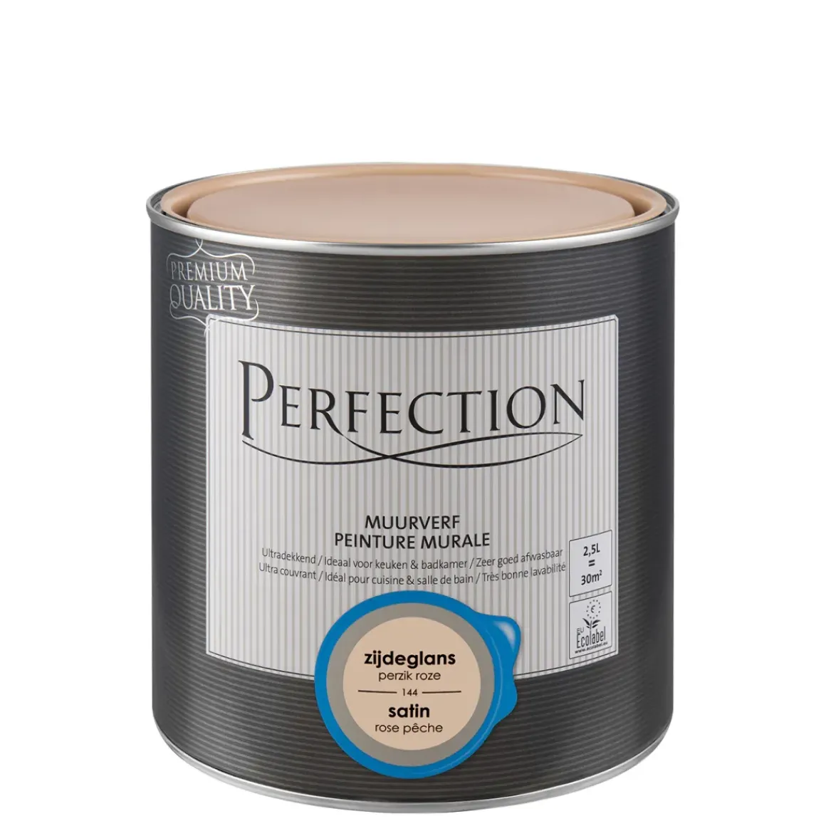 Perfection Muurverf Ultradekkend Zijdeglans Perzik Roze 2,5L
