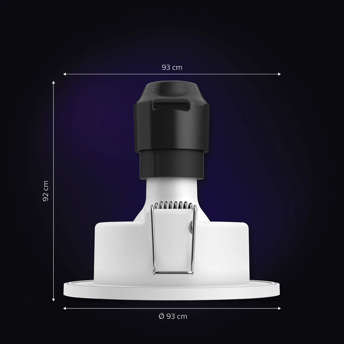 Philips Hue Inbouwspot Xamento Chroom 9,3Cm Gu10 5,7W 3 Stuks