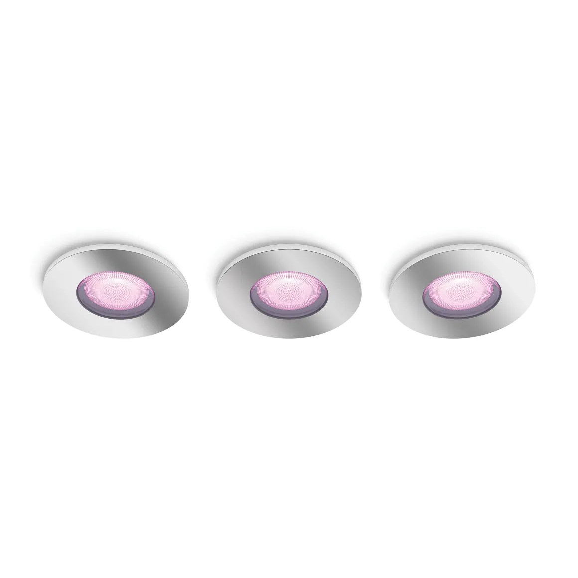 Philips Hue Inbouwspot Xamento Chroom 9,3Cm Gu10 5,7W 3 Stuks