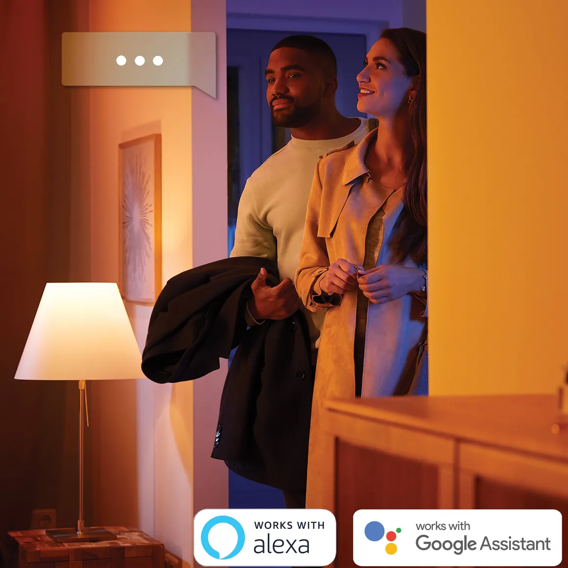 Philips Hue Inbouwspot Xamento Chroom 9,3Cm Gu10 5,7W 3 Stuks