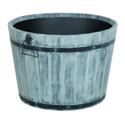 Plantenbak Acaciahout Rond O46Cm Grijs
