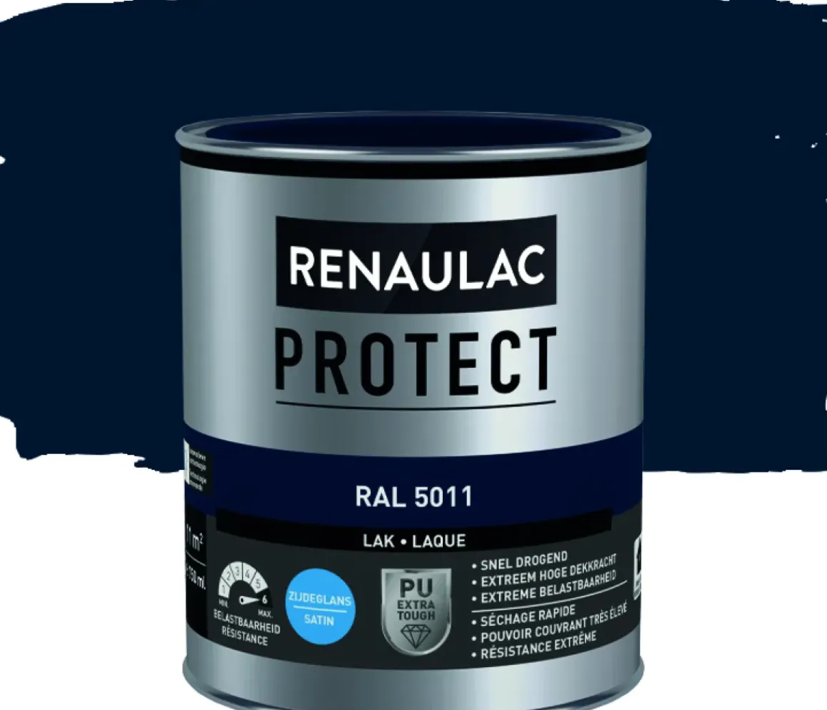 Renaulac Lak Protect Ral5011 Zijdeglans 750Ml