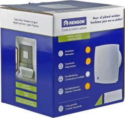 Renson Badkamerventilator 7412H O125Mm Design Grijs