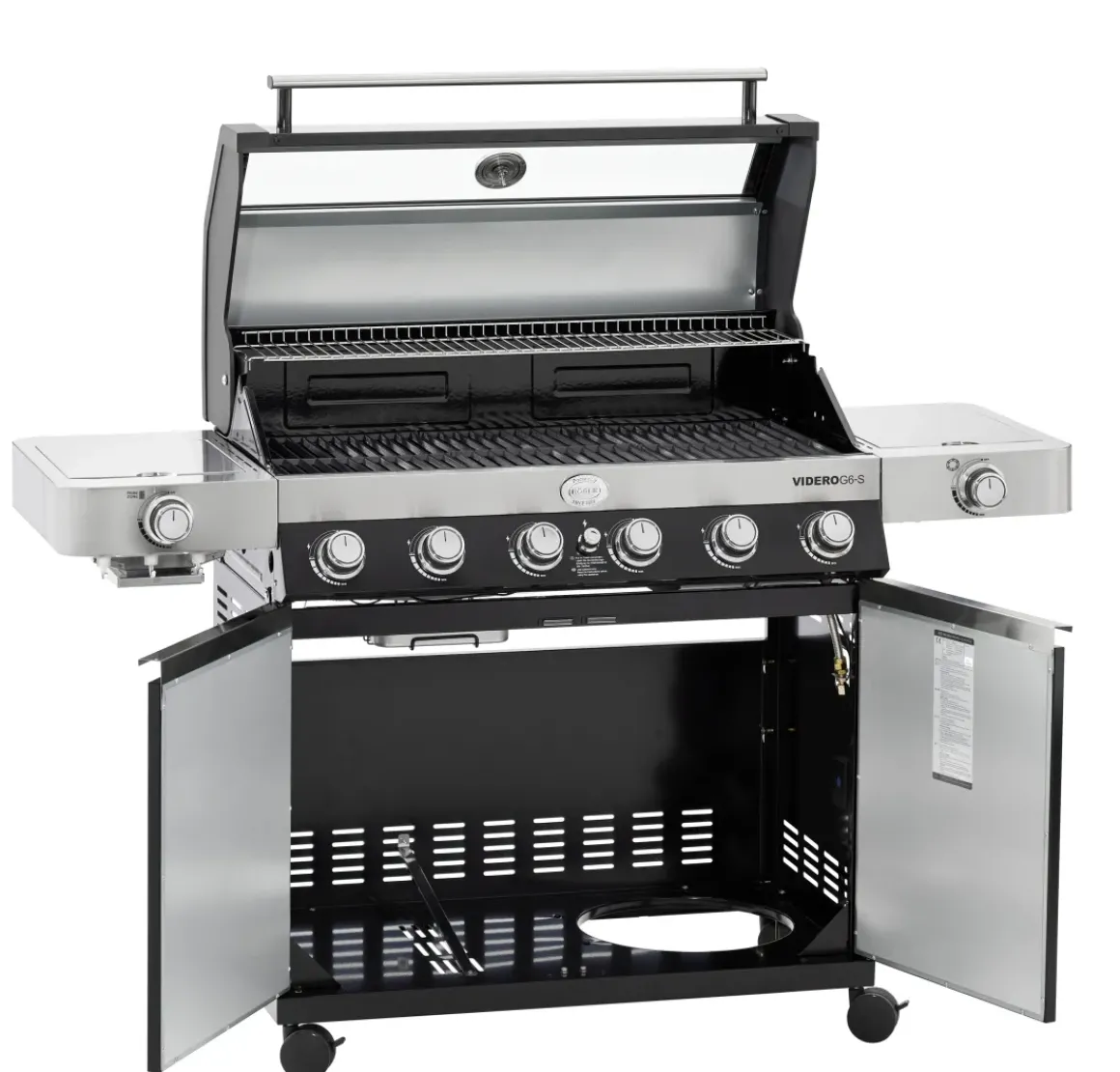 Rosle Gasbarbecue Videro G6-S Vario 30Mbar 110,5X65,5X65,5Cm