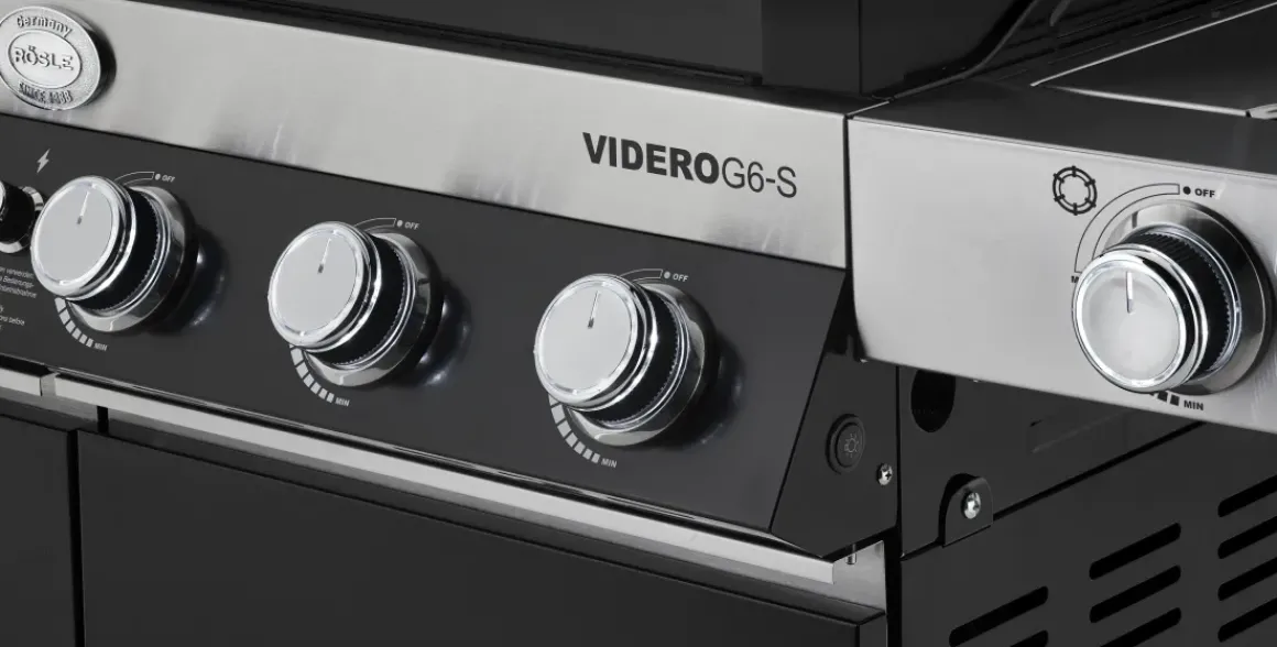 Rosle Gasbarbecue Videro G6-S Vario 30Mbar 110,5X65,5X65,5Cm