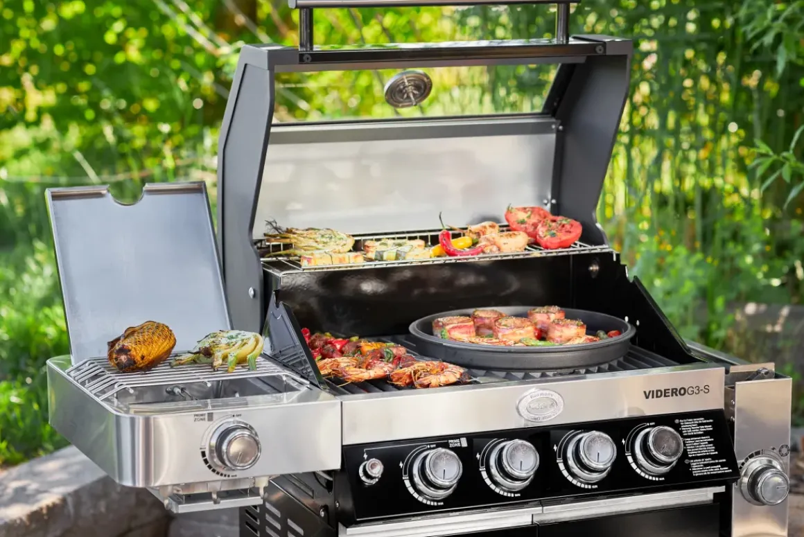 Rosle Gasbarbecue Videro G4-S Vario 30Mbar 81,5X65,5X65,5Cm
