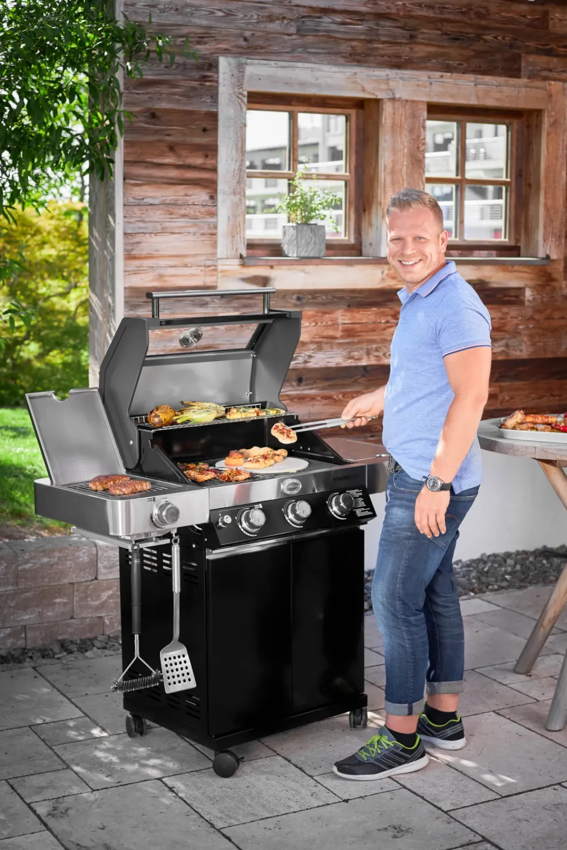 Rosle Gasbarbecue Videro G3-S Vario 30Mbar 70,5X65,5X65,5Cm