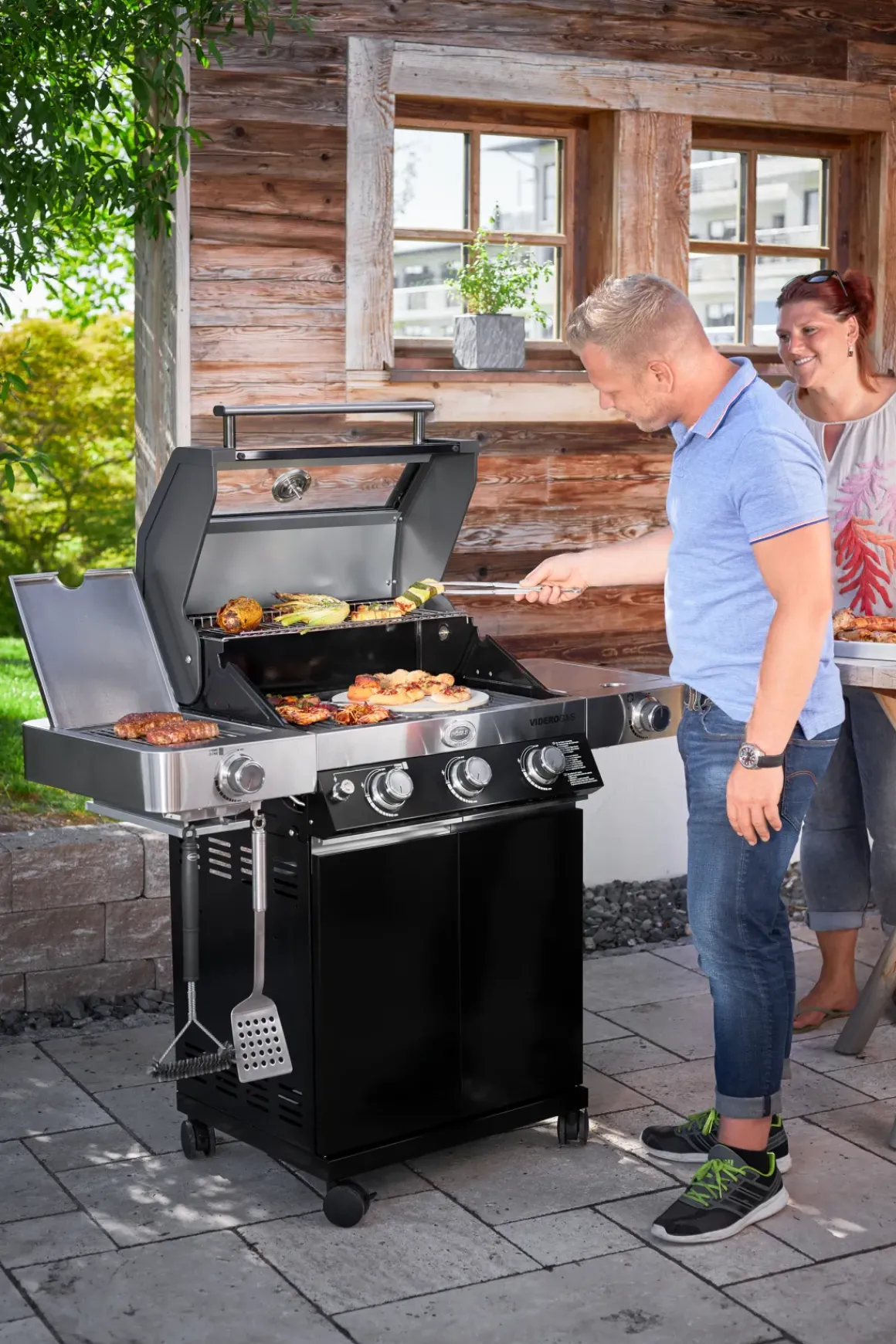 Rosle Gasbarbecue Videro G3-S Vario 30Mbar 70,5X65,5X65,5Cm