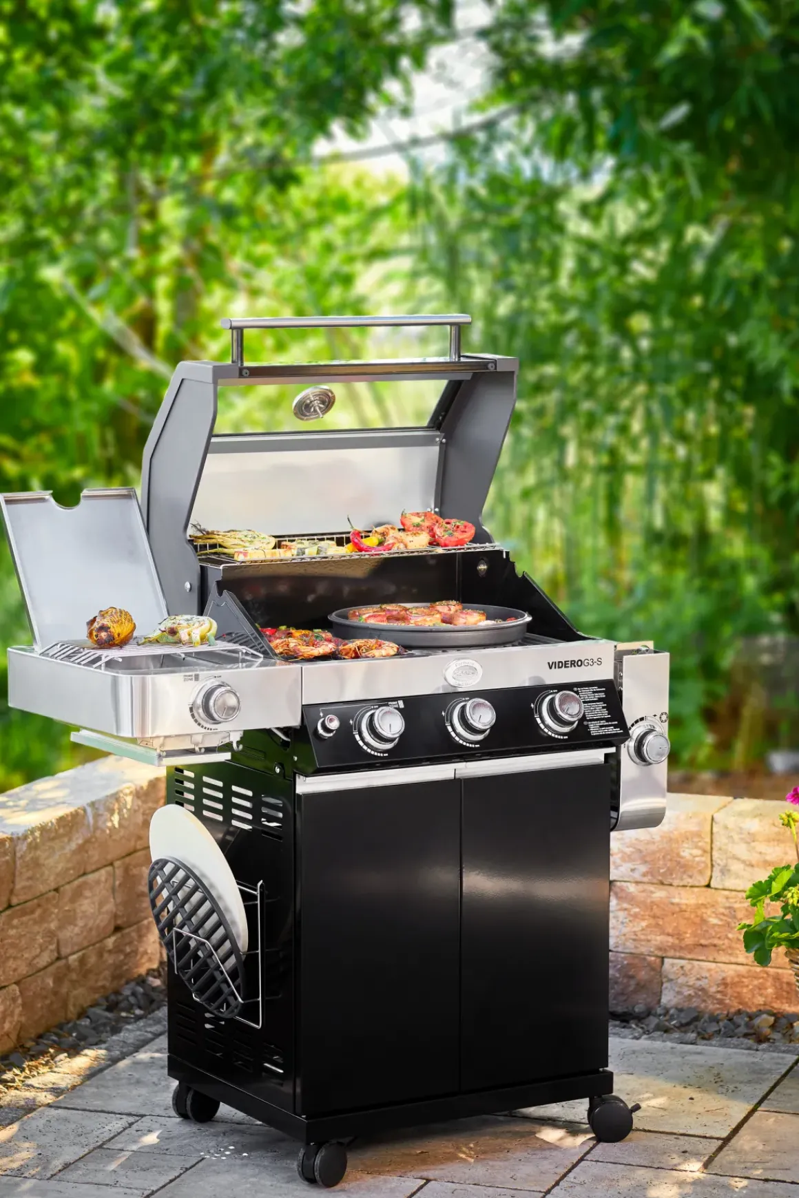 Rosle Gasbarbecue Videro G3-S Vario 30Mbar 70,5X65,5X65,5Cm