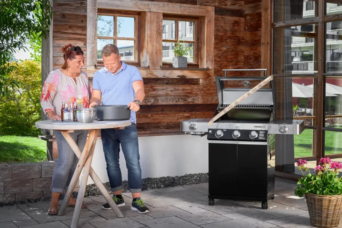 Rosle Gasbarbecue Videro G3-S Vario 30Mbar 70,5X65,5X65,5Cm