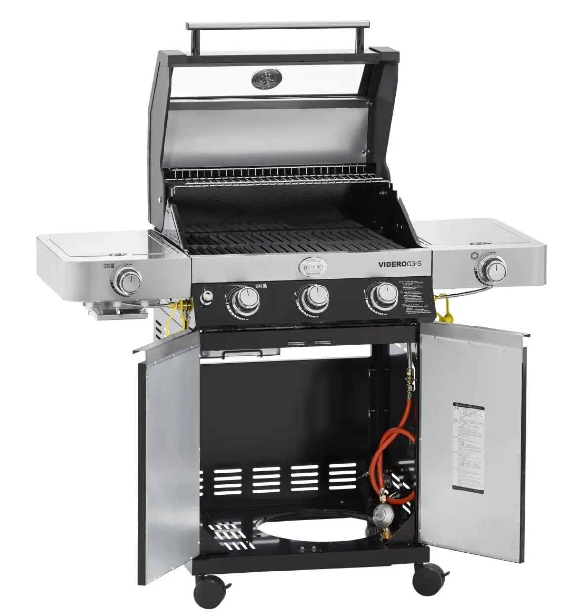 Rosle Gasbarbecue Videro G3-S Vario 30Mbar 70,5X65,5X65,5Cm