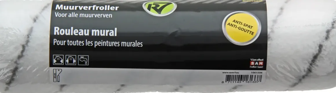 Sam Muurverfroller R7 Anti-Spat 25Cm