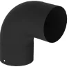 Saninstal Bocht 90° O153Mm Zwart Geemailleerd Staal
