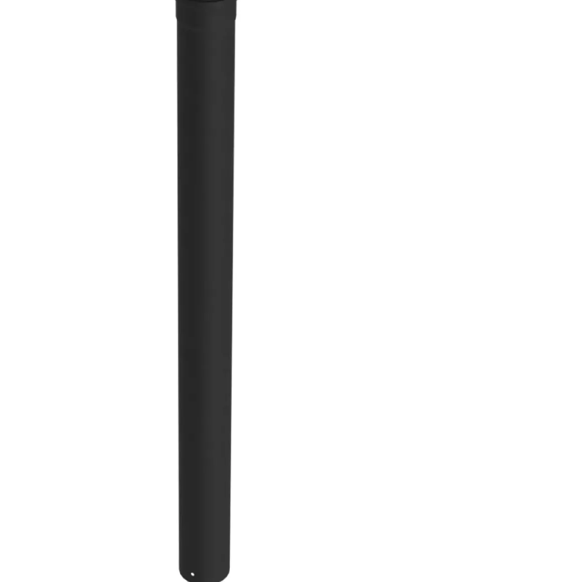 Saninstal Kachelpijp O80Mmx100Cm Zwart Geemailleerd Staal