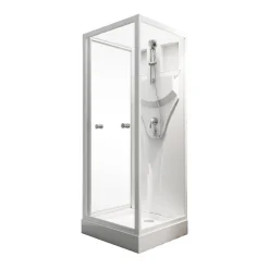 Schulte Complete Cabine - 80X80X190 - Wit -Helder - Juist