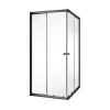 Schulte Hoekinstap - Schuifdeur - 80-90X80-90X180 -Zwart - Helder