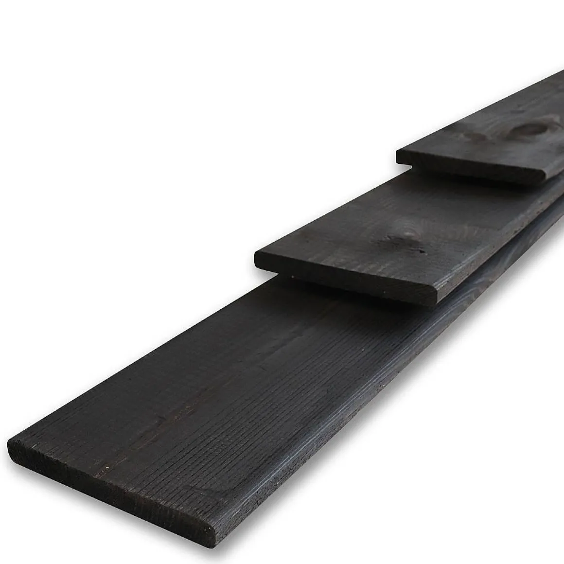 Schuttingplank Zwart 1,6X14X180Cm