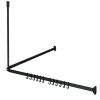 Sealskin Easy Roll Douchegordijnstangset 90X90X90Cm Zwart
