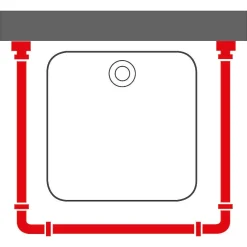 Sealskin Easy Roll Douchegordijnstangset 90X90X90Cm Mat Aluminium