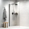 Sealskin Hooked Inloopdouche Type A3 120X200Cm| 6Mm Helder Veiligheidsglas Met Antikalklaag Matzwart