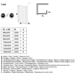 Sealskin I Am Inloopdouche Walk In Type A1 100X30Cm Rvs (Look) | 8Mm Helder Veiligheidsglas + Antikalk
